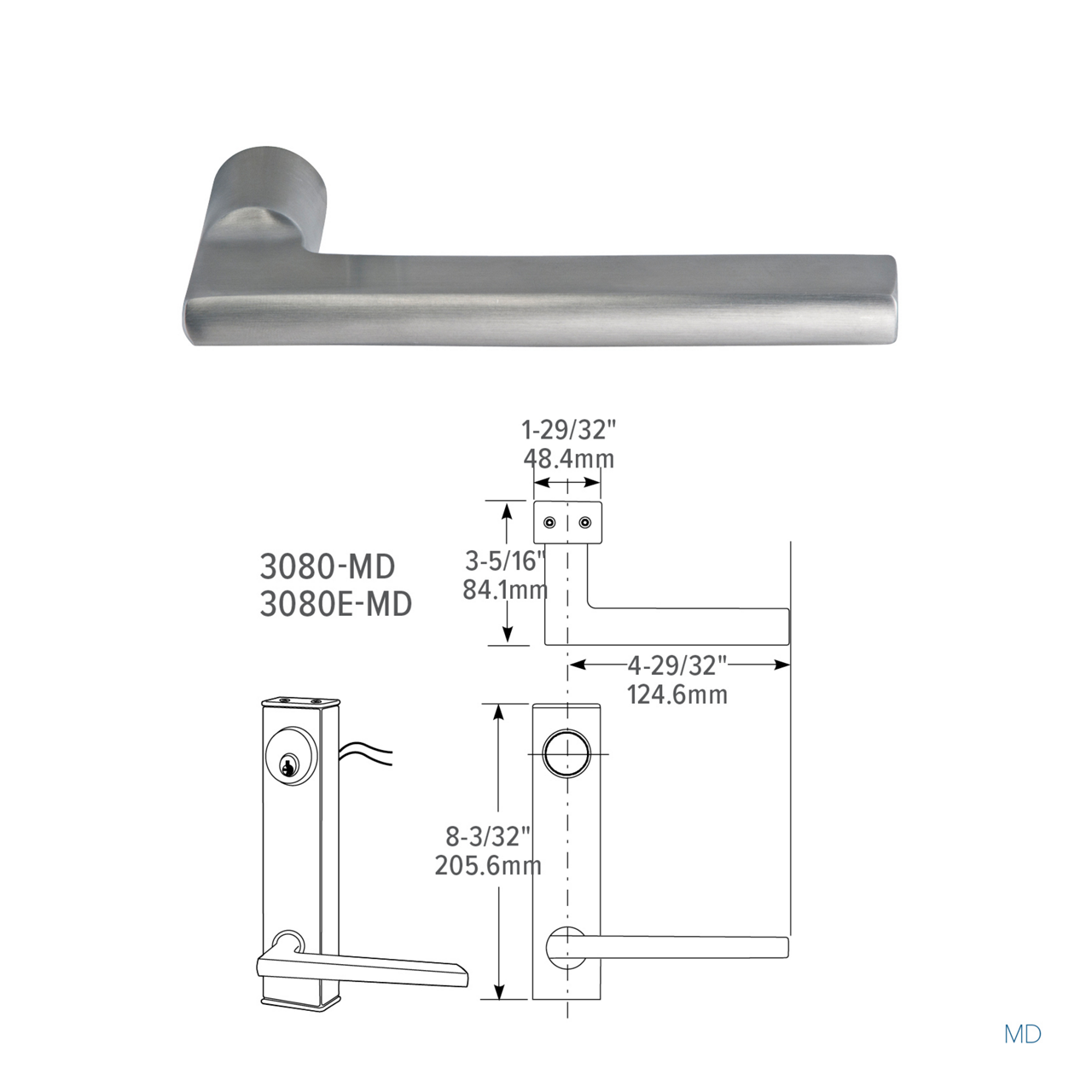 3080 Series Entry Trim | Adams Rite