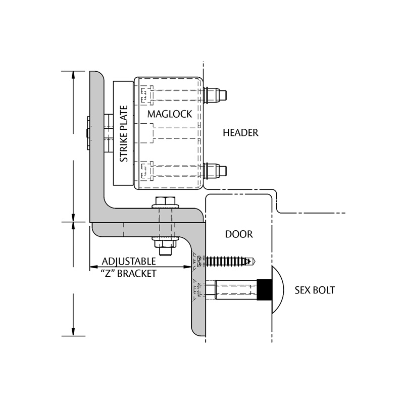 Z Brackets for Magnetic Locks | Securitron Z Brackets for Magnetic Locks | Securitron