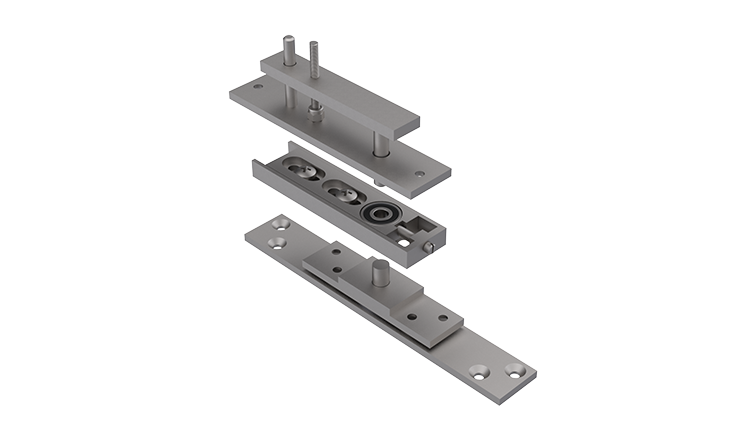 PIVOT REGULÁVEL 300KG BASE 200MM INOX