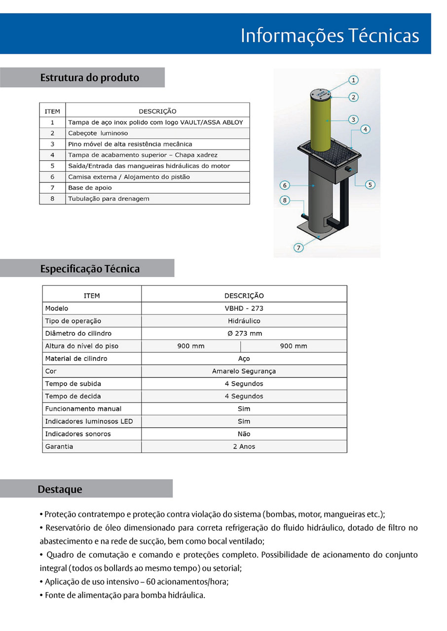 Bollard VBHD Ilustração 1