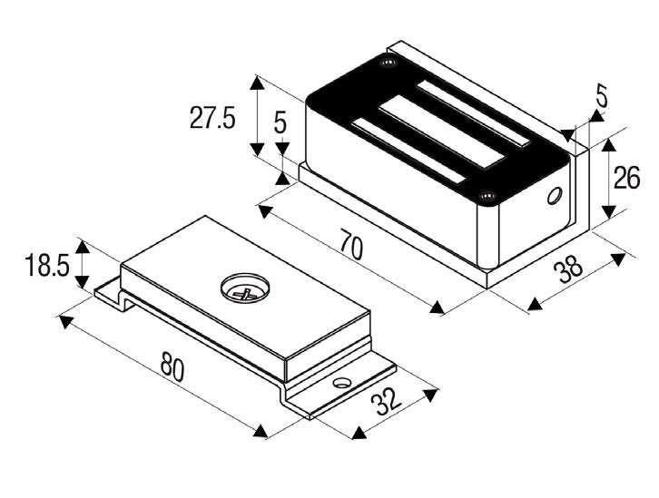 80F Dimensões